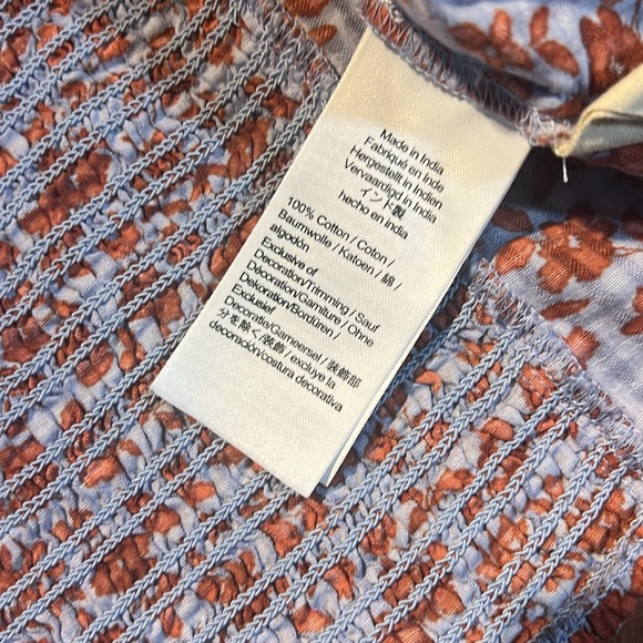 Madewell women's size 8 floral crop top - Picture 4 of 5